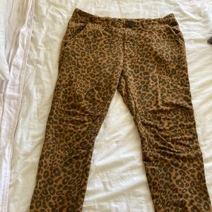 Anthropologie x sanctuary animal print joggers